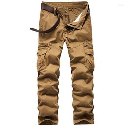 Men's Pants Fashion Military Style Tactical Cargo Men Casual Straight Loose Baggy Trousers Streetwear Pockets Clothing