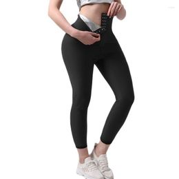 Women's Shapers Women Body Shaper Slimming Sauna Pants Thermo Sweat Workout Suits Waist Trainer Shorts Tummy Control Fitness Leggings