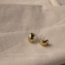 Stud Earrings S925 Silver Needle Plated 14K Real Gold Peas Female Korean Women&#39;s Jewellery Accessories For Women