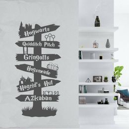 Road Sign Wall Vinyl Sticker Nursery Quote Playroom Wall Art Best Selling Christmas Gift Children Poster Kids Decor E30