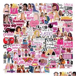 Car Stickers 100Pcs Mean Girls Us Funny Movie Creative Diy Decorative For Laptop Drop Delivery Mobiles Motorcycles Exterior Accessori Dhody