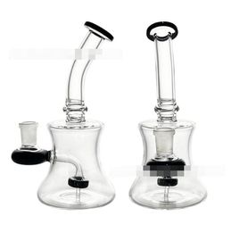 Latest Glass Hookah Bottle Water Bong black Green Colour Hand Heady Pyrex Spoon Oil Nail Adapter Smoking Pipe Rigs