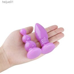 Wool Yarn Male Prostate Massager Anal Dildo Butt Plug Jelly Anal Beads male penis masturbator Unisex Sex Stopper Sex Products fo L230518