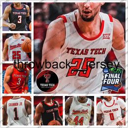 thr Customized Texas Tech 2022 TTU Basketball Jersey 25 Adonis Arms 14 Marcus Santos-Silva 3 Ramsey 23 Culver 25 Moretti Men Women Youth Kids Jerseys S-4XL