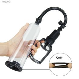 Doll Accessories Manual Penis Pump Enlarger Male Masturbation Penile Extender Trainer Man Penis Vacuum Pump Adults Sex Toys for L230518