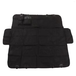 Storage Bags Pet Car Mat Prevent Slip Breathable Black Adjustable Buckle Strap Backseat Dog Cover Single Layer Waterproof For SUVs