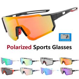 Outdoor Eyewear Polarised Cycling Glasses Sports Bike Men Women Mountain Road MTB Bicycle UV400 Sunglasses Riding Goggles 230605
