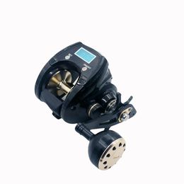 New style Digital count Baitcasting Reels M3000 Deep line cup 18KG braking force Sea fishing Iron Reels307g