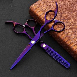 Tools 2pcs Japan 440c Hair Scissors for Hairdressers Barber Shop Supplies Titanium Professional Hairdressing Scissors for Cutting Hair