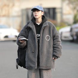 Men's Jackets Fashion Casual Warm Hip Hop Jacket Men's And Women's Couple Coat Classic Fleece Winter Bomber