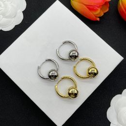 Fashion Punk Style CE Small Hoop Earring Gold Silver Plating Brass Stud Retro Women Jewellery Earring Men Jewellery gifts