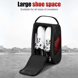 Golf Bags 10L Portable Golf Shoe Bag Nylon Storage Bags Golll Holder Mesh Breathable Pouch Pack Tee Bag Sports Golf Accessories 230603