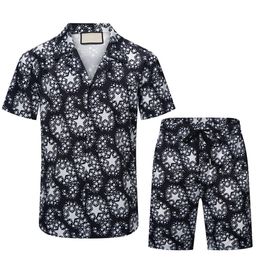 2 summer fashion Mens Tracksuits Hawaii beach pants set designer shirts printing leisure shirt man slim fit the board of directors short sleeve short beachs TZ13