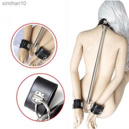 Fun Sex Games Adults Products Bondage Gear Spreader Bar Bdsm Set Collar Hands Adult Toys Restraints Sex Toys for Couples L230518