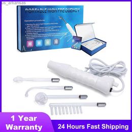 Portable High Frequency Device Electrode Wand Facial Machine Acne Remover Face Massager Beauty SPA Skin Tightening Face Lifting L230523