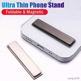 Cell Phone Mounts Holders Magnetic Cell Phone Universal Desktop Stand Folding Mobile Phone Holder Bracket for R230605