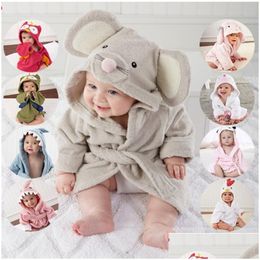 Towels Robes Baby Kids 20 Cute Animalshaped Bath Cotton Childrens Bathrobes Fl Moon Clothes 2059 Z2 Drop Delivery Maternity Shower Dhuvt
