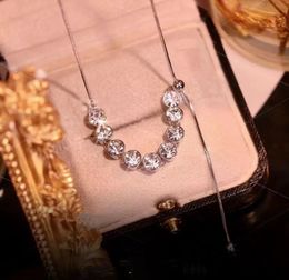 New trend fashion designer explodes with exquisite zircon necklace collarbone neck chain