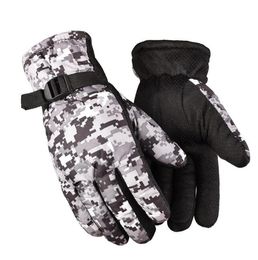 adult camo warm gloves winter outdoor cycling skiing mittens tactical thermal gloves bike riding fleece glove full finger cycling gloves