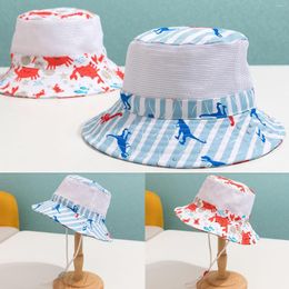 Berets Boys Summer Pattern Net Breathable Hat Kids Children Girls Cartoons Sun Baseball Caps Dolphins Cap Extra Large