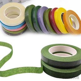 Sachet Bags 30yard/roll Self-adhesive Bouquet Floral Tape Artificial Flower Stamen Wrapping Florist Green Tapes DIY Craft Flower R230605