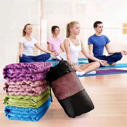 Yoga Mats New Towel Mat 183*63cm Silica Gel Non Slip Easy Cleaning Portable Travel Sport Fitness Exercise Pilates Mat Blanket J230506