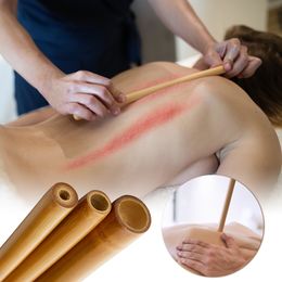 Full Body Massager Natural Bamboo Back Wood Therapy Guasha Masage Stick Anti Cellulite Scraping Acupuncture for SPA Point 230605