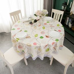 테이블 천 둥근 테이블 방수 천을 오일 방지 방지 식탁 방지 식탁 커버 웨딩 커피 직물 매트 r230605