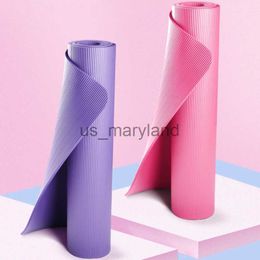 Yoga Mats 10mm Thickened Mat High Bonce Non-slip For Beginners Gym Fitness Exercise Pad Pilates Dance Mat 185*61cm With Strap J230506