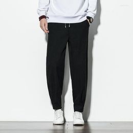 Men's Pants Casual Male Solid Color Long Loose Fit Men Sweatpants Korean Style Mens