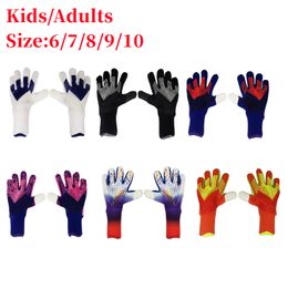 Sports Gloves Goalie Goalkeeper Gloves Kids Adults Strong Grip Soccer Goalie Thickened Latex Glove Soccer Protection Football Children Gloves 230603