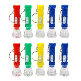 LED Light Sticks Pack of 10 Bright Mini Keychain Flashlight Keyring Small Pocket Torch White Lighting Random Color 230605