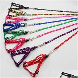 Dog Collars Leashes Sublimation Adjustable Pet Cat Car Seat Belt Seats Vehicle Harness Lead Clip Safety Lever Tractioncollars Dogs Dh7C4