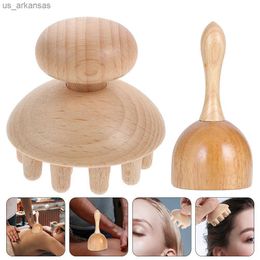 Accessory Multi-function Drainage Massagers Neck Household Comb Cup Wooden Tool Convenient Portable L230523