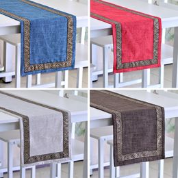 Table Runner Nordic American Table Runner Merry Christmas Decoration Modern Table Cloth Cotton Linen Luxury Table Runner Bed Flag s 230605