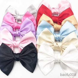 Sachet Bags 5pcs Big Satin Ribbon Bows Wedding Sewing Handmade Flowers R230605