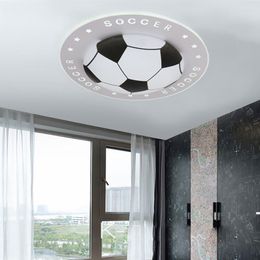 Ceiling Lights Soccer Children's Lamp LED Modern Bedroom Simple Fashionable Circular Lamps