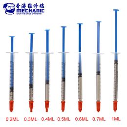 Lasfluxen 10PCS/Lot MECHANIC 0.2/0.3/0.4/0.5/0.6/0.7/1.0ml Silver Conductive Paint Paste Wire Glue Electrically Adhesive Paint PCB Repair