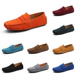 Casual shoes men Black Brown Red Orange Dark Green Blue Grey mens trainers outdoor sports sneakers color84