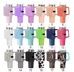 40oz Tumblers with Handle Neoprene Pouch Coin Purse Bags