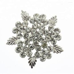 Brooches Wholesale Luxury Bridal Clear Crystal Fashion Rhinestone Flower Pin Party Decoration Brooch For Wedding