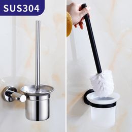 Toilet Brushes Holders Mounted Toilet Brush 304 Stainless Steel Cleaning Brush toilet accessories bathroom brosse wc cleaning products for home 230605