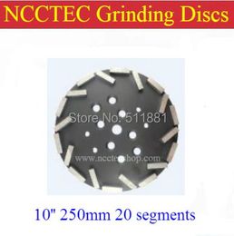 Slijpstenen 10'' Diamond Grinding Disc for EDCO Blastrac grinder FREE shipping | 250mm coarse grade plate for concrete floor | 20 segments