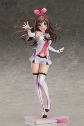 Kizuna Ai 1/7 Scale Japan Anime Figure PVC Action Figure Model Toys Collection Doll Gift Cute Sexy Bow Girl Stockings Uniform L230522