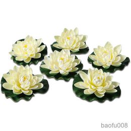 Sachet Bags Artificial Floating Lotus Flowers Water Lily Plants for Fake Plants Wedding Decor Home Garden Decoration R230605