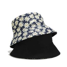 Wide Brim Hats Ldslyjr Cotton Printed Bucket Fisherman Outdoor Travel Men's and Women's Sun Hat G230603 good