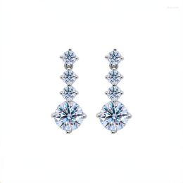 Stud Earrings 2.6CT Moissanite S925 Sterling Silver Diamond Fine Jewellery Certificate Wholesale