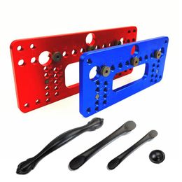 Onderdelen Cabinet Hardware Jig Tool Cabinet Handle Pulls Jig Adjustable Punch Locator Drill Template Guide CC Holes from 32mm 224mm