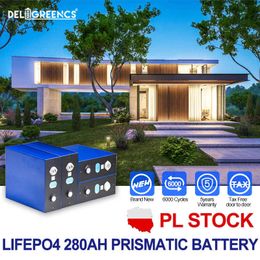 Deligreen LiFePO4 280AH Battery Grade A Cell Rechargeable for DIY Solar Energy Storage 12V 24V 48V Pack 5KW 15KW 10KW System