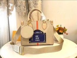 deluxe OnTheGo PM Tote Bag 2023 M46373 Autres Toiles Monograms Women Handbags On the Go Handbag With coin purse jacquard strap Handbag Cross Body bags